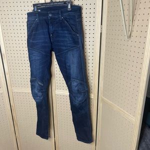 G Raw denim Jeans 5620 skinny 3D zip knee size 30x32